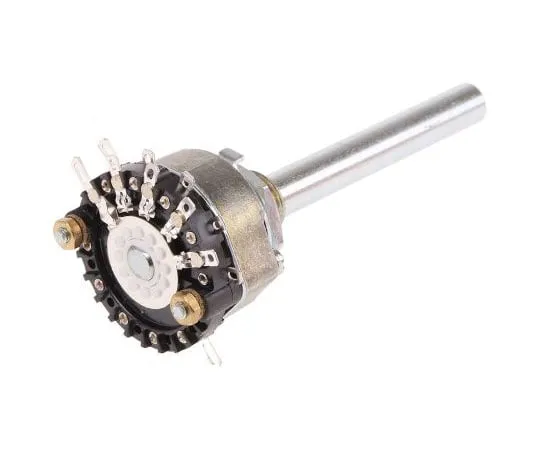 63-7421-78　Lorlin, 4 Position 3P Rotary Switch, 1 A @ 12 V, Solder　RA01C04BSSMS0X