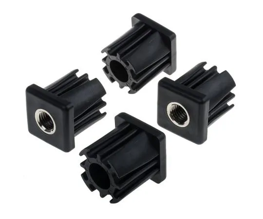 63-7439-23　RS PRO Square Nylon Threaded Tube Insert, M20, 50 x 50 x 55mm, 1200kg Static Load Capacity　235-1041