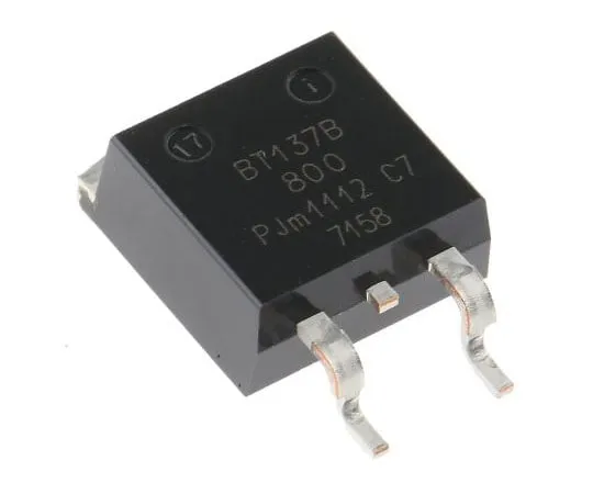 63-7473-37　BT137B-800,118 8A, 800V, TRIAC, Gate Trigger 1.5V 70mA, 3-pin, Surface Mount, D2PAK (TO-263) WeEn Semiconductors Co.,　BT137B-800F,118