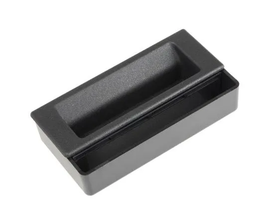 63-7384-09　RS PRO Black Plastic Concealed Fixings Drawer Handle, 124mm　161-1957