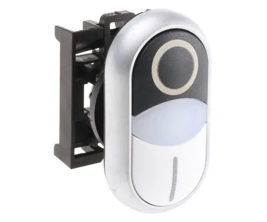 63-7526-61　Eaton M22 Series, Black/White Push Button Head, Momentary, 22mm Cutout　78635826 & M22-DDL-WS-X1/X0+M22-A