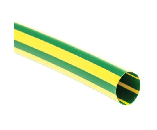 63-7498-95　TE Connectivity Green/Yellow No Heat Shrink Tubing 10mm Sleeve Dia. x 1.5m Length, DCPT Series 2:1 Ratio　DCPT-10/5-45-1.5M