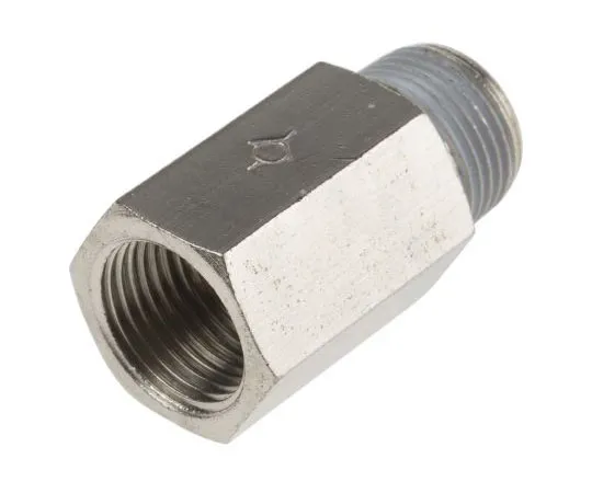 63-7372-42　RS PRO 9.9 kgf/cm², 990 kPa Pneumatic Straight Threaded Adapter, R 3/8 Female Male　144-2705