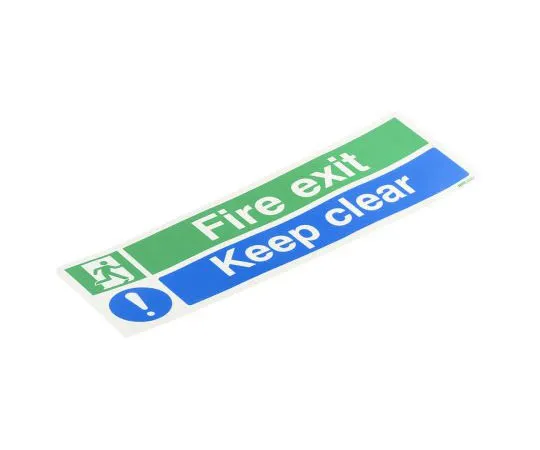 63-7511-53　RS PRO Vinyl Fire Safety Label, FIRE EXIT Sign With English Text Self-Adhesive, 450 x 150mm　370-1762