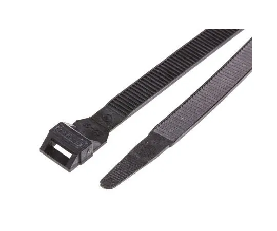63-7473-89　Legrand, Colson Series Black PA 12 Cable Tie, 123mm x 9 mm　0 319 10