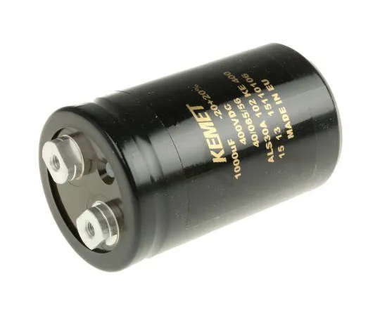 63-7516-78　KEMET 1000μF 400V dc Aluminium Electrolytic Capacitor, Chassis Mount 51 x 82mm +85°C 51mm 82mm　ALS30A102KE400