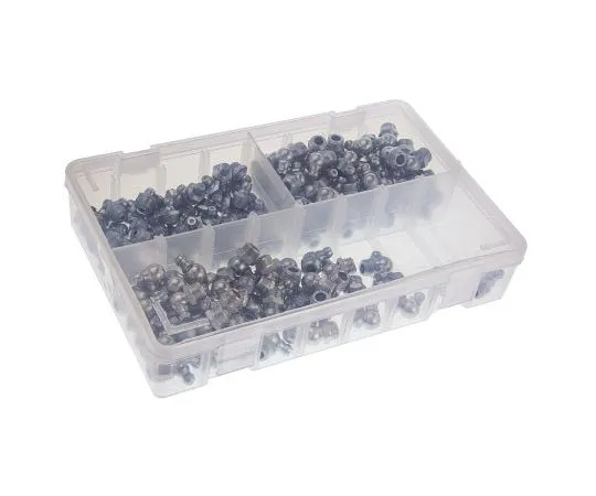 63-7417-25　RS PRO Grease Nipple Kit Contains H1 Straight 10x1 mm (x50); H2-45 10x1 mm (x50); H3-90 10x1 mm (x50); Box　195-4087
