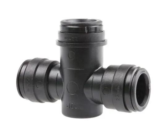 63-7497-70　JG Speedfit PMTT22E Water Trap Tee PVC Pipe Fitting, 22mm dia.　PMTT22E