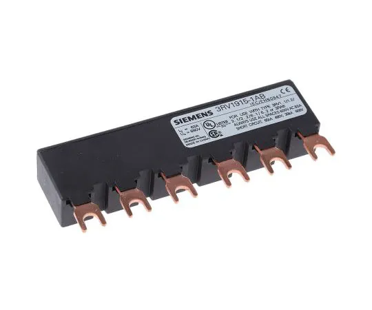 63-7446-45　Siemens 3 Phase Busbar, 2 Module, 400V ac, 45mm Pitch　3RV1915-1AB