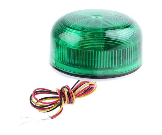 63-7519-33　Xenon, Flashing Beacon Flashguard Xenon Series, Green, Surface Mount, 12 V dc, 24 V dc　QBS-0051