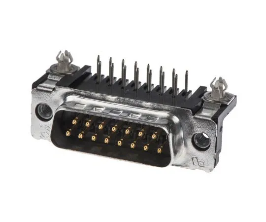 63-7548-77　TE Connectivity Amplimite HD-20 Series, 15 Way Right Angle Through Hole PCB D-sub Connector Plug, 2.74mm Pitch, with　5747841-4