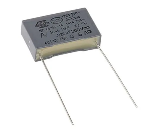63-7544-77　KEMET 22nF Polypropylene Capacitor PP 300 V ac, 630 V dc ±10% Tolerance Through Hole R46 Series　R463I22205001K
