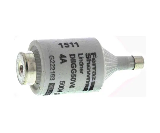 63-7513-52　Mersen 4A DII Diazed F***, E27 Thread Size, gG, 500V　G222163