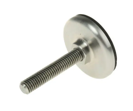 63-7528-16　Nu-Tech Engineering Stainless Steel Adjustable Feet A300/001 40mm Dia. 52mm 450kg Static load Capacity ,40mm M8　A300/001
