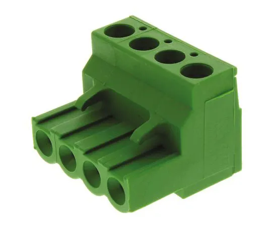 63-7506-04　TE Connectivity Non-F***d Terminal Block, 4 Way/Pole, Screw Down Terminals, 30 → 12 AWG Cable Mount, Nylon, 300　796634-4