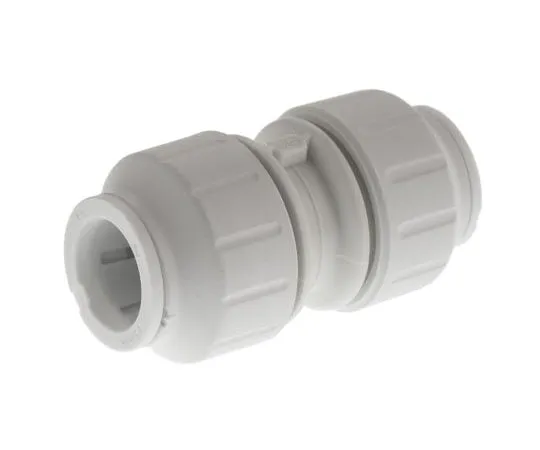 63-7539-62　John Guest PEM0415W Straight Coupler PVC Pipe Fitting, 15mm dia.　PEM0415W