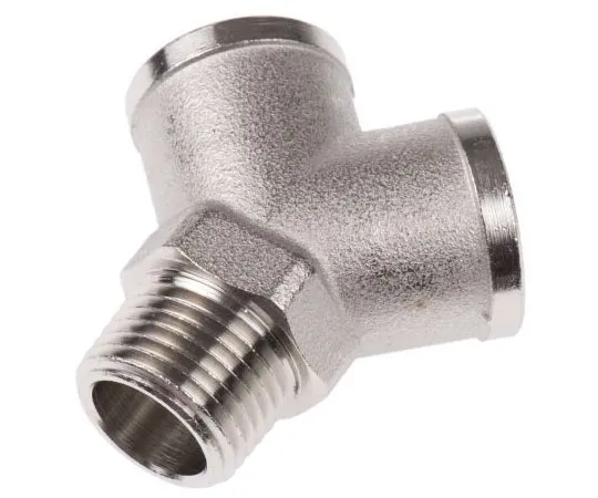 63-7510-92　Legris 0911 Brass Pneumatic Y Threaded Adapter, R 1/2 Male x G 1/2 Female 1/2in　0911 00 21