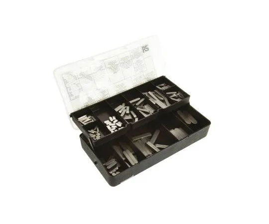 63-7480-77　180 piece Steel Metric Feather Key Kit　302-9161