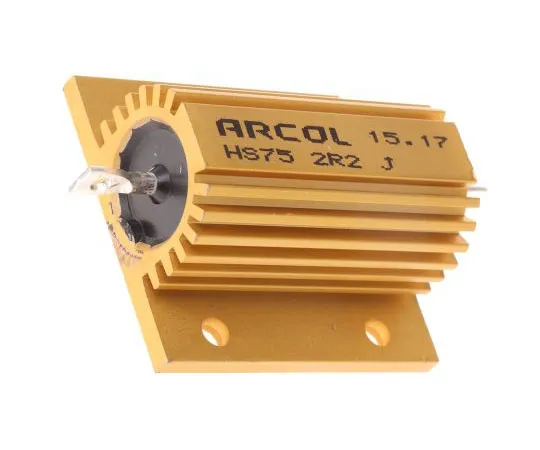 63-7483-79　Arcol HS75 Series Aluminium Ho***d Axial Wire Wound Panel Mount Resistor, 2.2Ω ±5% 75W　HS75 2R2 J