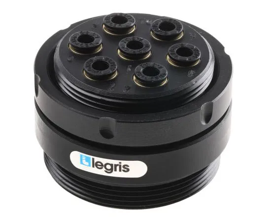 63-7510-20　Legris Male Tube Manifold Connector, 7 Tube Connections , For Tube Outside Diameter 4mm　3320 04 00 07