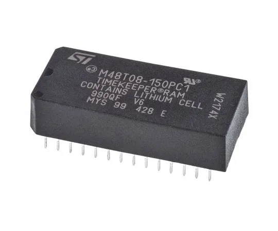 63-7484-99　STMicroelectronics M48T08-150PC1 NVRAM, 150ns 28-Pin PCDIP　M48T08-150PC1