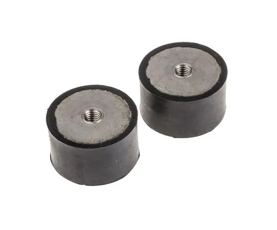 63-7392-67　RS PRO 30mm Shock Mount M10 50mm Diameter 196.2kg Compression Load, Female to Female Natural Rubber　171-2632