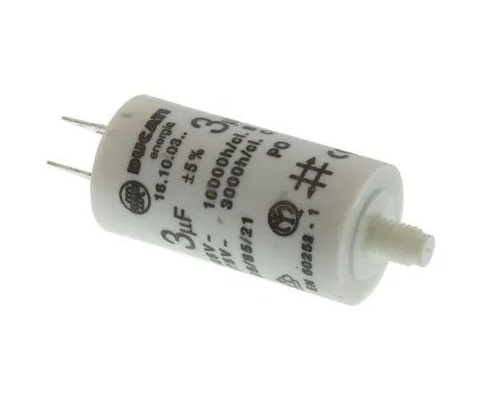 63-7519-68　Ducati Energia 3μF Polypropylene Capacitor PP 450V ac ±5% Tolerance Stud Mount 4.16.10 Series　4.16.10.03.64