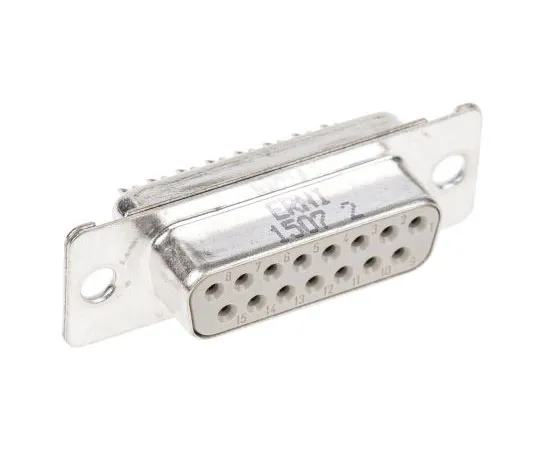 63-7454-81　ERNI TMC Series Panel Mount, 15 Pin D-sub Connector Socket, Shell Size A　4620