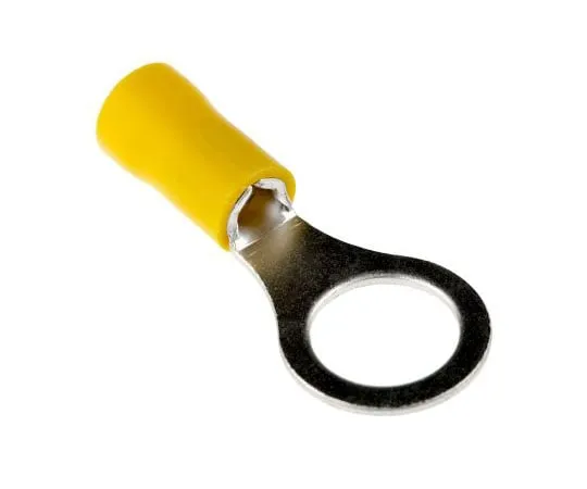 63-7423-58　RS PRO Insulated Crimp Ring Terminal, M10 Stud Size, 2.5mm² to 6mm² Wire Size, Yellow　208-2537