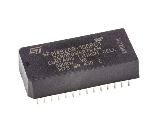 63-7413-43　STMicroelectronics M48Z08-100PC1 NVRAM, 64kbit, 100ns 28-Pin PCDIP　M48Z08-100PC1