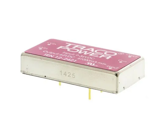 63-7524-77　TRACOPOWER TEN 12 12W Isolated DC-DC Converter Through Hole, Voltage in 9 → 36 V dc, Voltage out ±5V dc　TEN 12-2421