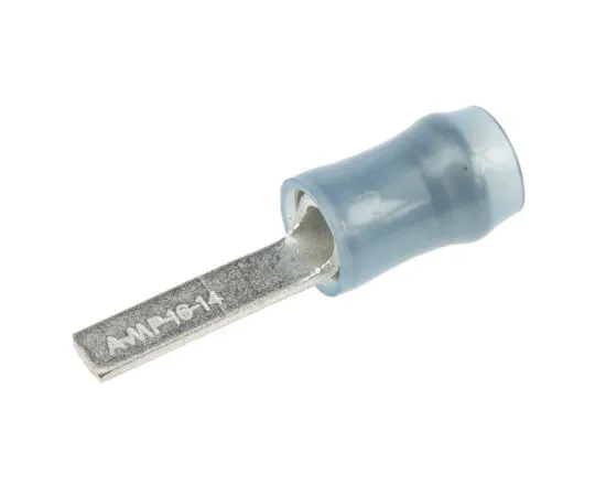 63-7383-84　TE Connectivity PIDG Series Insulated Crimp Blade Terminal 12.57mm Blade Length, 1mm² to 2.6mm², 16AWG to 14AWG, Blue　131330