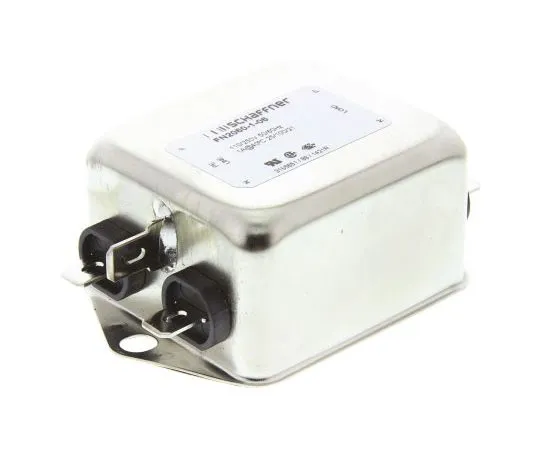 63-7430-01　Schaffner FN2060 Series 1A 250 V ac 400Hz Chassis Mount RFI Filter, with Tab Terminals, Single Phase　FN2060-1-06