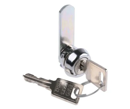 63-7490-03　Euro-Locks a Lowe & Fletcher group ******* Panel to Tongue Depth 9.5mm Zamak Chrome Plated Camlock, Key to unlock　F143-03-2