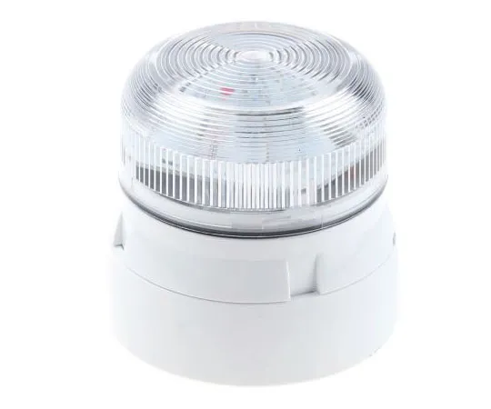 63-7484-13　Xenon, Flashing Beacon Flashguard Xenon Series, Clear, Surface Mount, 12 V dc, 24 V dc　QBS-0055