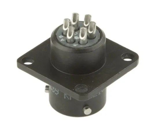 63-7497-17　ITT Cannon KPTC Series Miniature Panel Mount Connector, 6 contacts Socket　KPTC2E10-6S-F-MA
