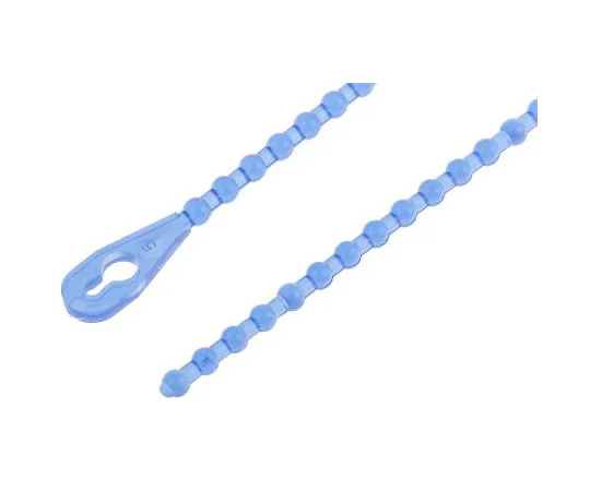 63-7489-29　RS PRO Blue Polypropylene Releasable Cable Tie, 152.4mm x 2.4 mm　321-2543