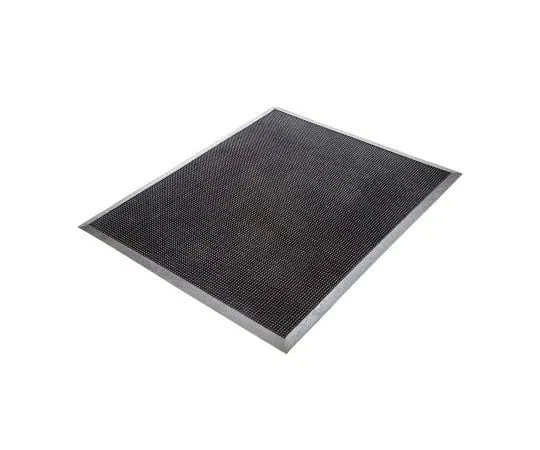 63-7534-07　COBA Fingertip Anti-Slip, Walkway Mat, Rubber Scraper, Indoor, Outdoor Use, Black, 600mm 800mm 13mm　FT010001