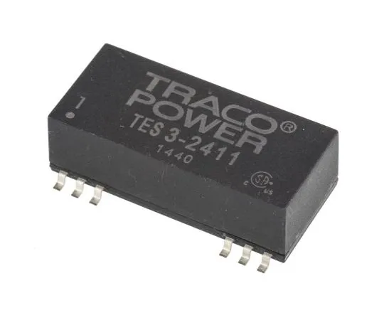 63-7357-79　TRACOPOWER TES 3 3W Isolated DC-DC Converter Surface Mount, Voltage in 18 → 36 V dc, Voltage out 5V dc　TES 3-2411
