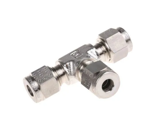 63-7539-83　S/steel equal tee fitting,6mm OD　ETM6-316