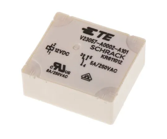 63-7395-13　TE ConnectivityE SPDT Non-Latching Relay PCB Mount, 12V dc Coil, 5A　V23057A2A101