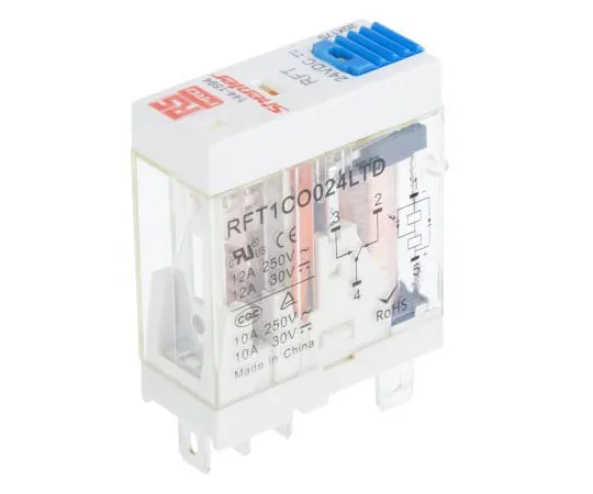 63-7371-98　RS PRO SPDT Non-Latching Relay Plug In, 24V dc Coil, 10A　144-1594