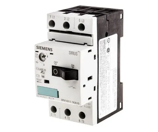 63-7444-22　Siemens Sirius Innovation 690 V Motor Protection Circuit Breaker, 3P Channels, 9 → 12 A, 50 kA　3RV1011-1KA10