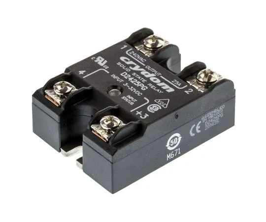 63-7503-47　Sensata / Crydom 25 A Solid State Relay, Zero Cross, Panel Mount, SCR, 280 V rms Maximum Load　D2425PG