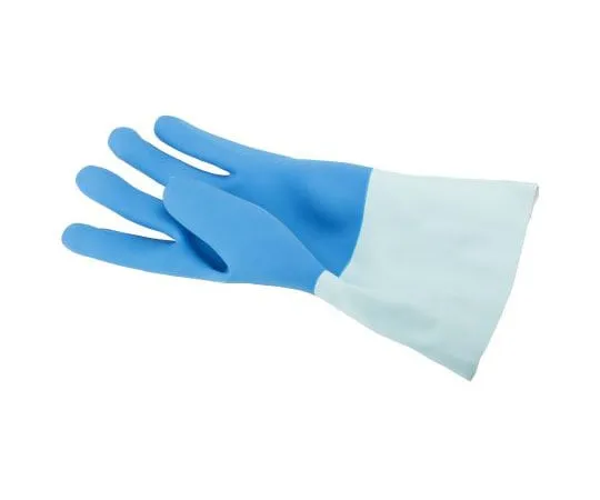63-7502-20　BM Polyco Taskmaster Latex Chemical Resistant Gloves, size 10, Blue　8504