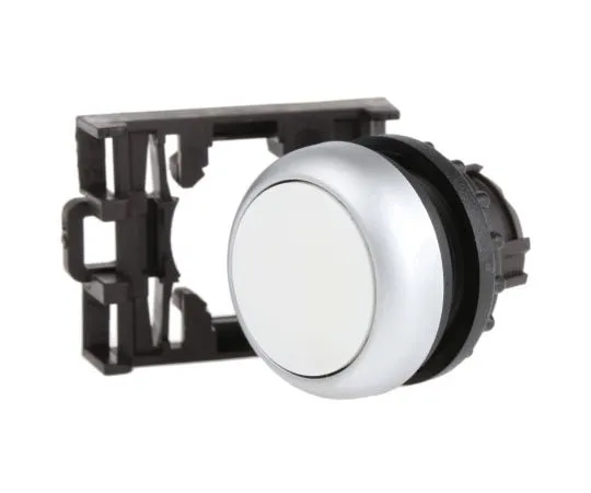 63-7526-44　Eaton M22 Series, White Push Button Head, Momentary, 22mm Cutout　78635765 & M22-D-W+M22-A