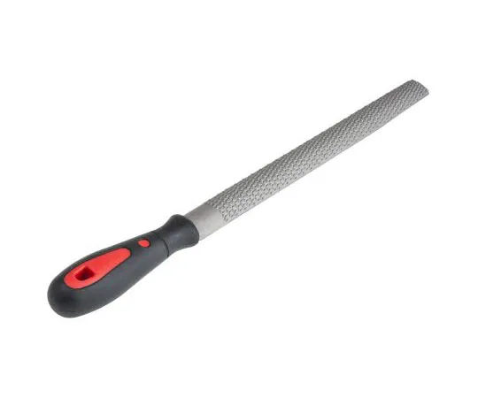 63-7383-57　RS Pro 250mm Bastard, Rasp Cut Half Round Engineers File With Soft-Grip Handle　161-1497