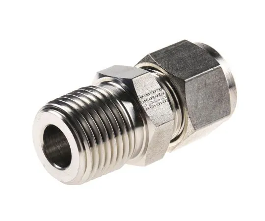 63-7539-80　Straight connector,1/2in OD 1/2in NPT　8MSC8N-316