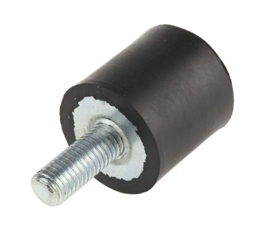 63-7385-62　RS PRO 25mm Shock Mount M8 25mm Diameter 18.81 kg, 40.26 kg Compression Load, Male to Female Natural Rubber　162-3239