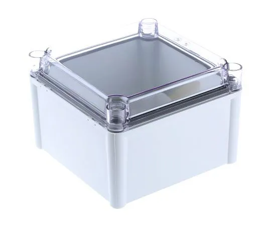 63-7413-10　Fibox SOLID PC, Polycarbonate Enclosure, IP66, IP67, 188 x 188 x 130mm　PC 1919 13 T ENCLOSURE